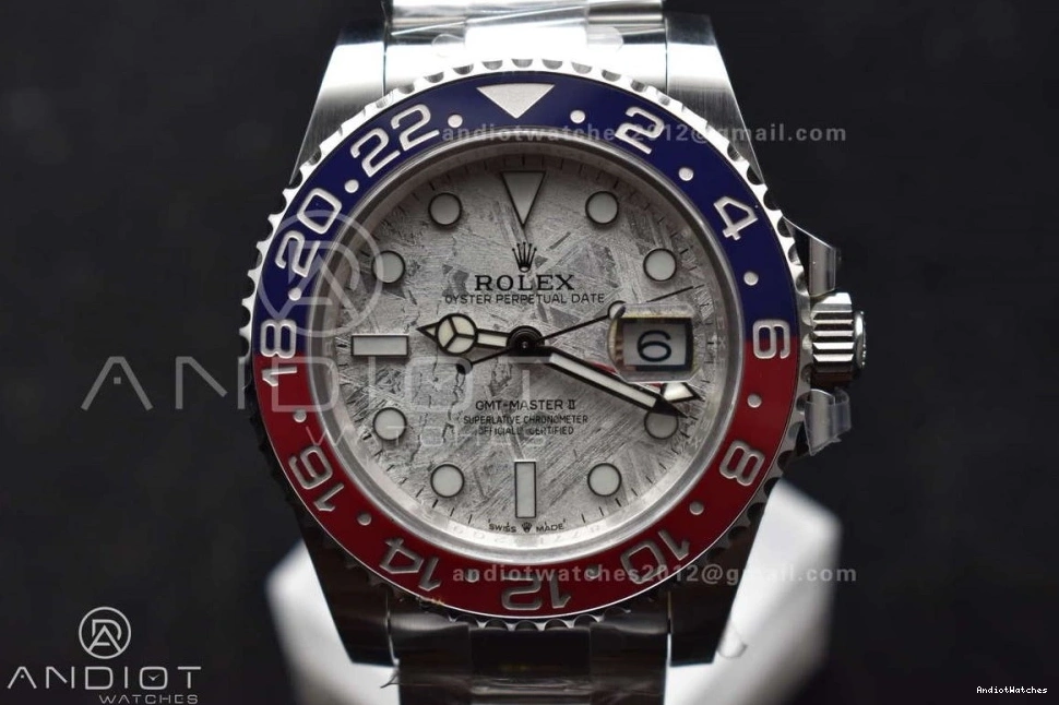 Dial 1:1 Real CHS Edition Oyster on GMT II Modern BLRO Best Gold 126719 Factory Meteorite VR3285 Bracelet Gain Master Weight 930 0219